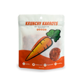 Krunchmates Krunchy Karrots single-ingredient carrot dog food topper in premium resealable pouch, 100% dehydrated carrots for dogs